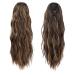 Feshfen 45 cm Ombre Red Ponytail Extension - Wavy Synthetic Hair Braid for Women - Buy Online on GoSupps.com