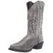 Laredo Men's Harding Waxed Leather Round Toe Cowboy Boots Western 10.5 X-Wide Grey