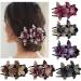 6 pieces of hair clip ladies with rhinestone hair clip flowers for women hair clips clipper hair clips pearls for women hair gripping slipproof vintage hair jewelry for women bride bride (d)