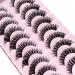 CNMTCCO False Eyelashes 10 Pairs Russian Strip Lashes Natural Fluffy Wispy D Curly Faux Mink Lashes Thick Short Soft Eyes Lash Reusable Fake Eyelashes (Fashions)