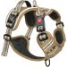 Buy Heele Dog Crockery & Adjustable Reflective Dog Harness - Khaki | Secure Running Harness with Snap Lock - Shop Now! - Buy Online on GoSupps.com