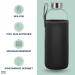 Buy Noma 1L Glass Bottle with Neoprene Cover - Durable Sports & Outdoor Water Bottle | Available in 500ml & 1000ml - Perfect for Office & School - Buy Online on GoSupps.com