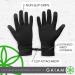 Gaiam Women's Cold Weather Running Gloves - Touchscreen Compatible, Warm Winter Gear (Black, S/M) - Buy Online on GoSupps.com