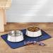 Amazon Basics Water-Repellent Silicone Bowl Pad for Pets | 60 x 41 cm Blue | Durable Pet Lining Base - Buy Online on GoSupps.com