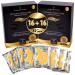24K Gold Under Eye Patches Under Eye Mask Dark Circles and Puffiness Wrinkles Patches with Hydrogel Collagen Eye Pad Improves Elasticity Self Care 16 Pairs (2 packs)