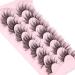 Geeneiya Wispy Mink Lashes Multipack - 7 Pairs 18mm Long Strip Lashes for Natural Volume & Fluffy False Eyelashes with Cat Eye Fairy Look - Buy Online on GoSupps.com