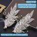 1 Pair Gold Fascinator Bridal Hair Clip Wedding Headband Hair Vine Headdress Pearl Feather Hair Piece Hair Pin Wedding Hair Accessories Bride Hair Clips for Prom Party - Buy Online on GoSupps.com