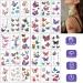 Coszeos 40 Sheets Butterfly Tattoos - 3D Temporary Fake Flower Colorful Butterflies Wings Stickers for Women, Girls, Kids - Waterproof Body Art for Face, Arm - Birthday Party Favors - Buy Online on GoSupps.com