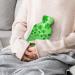 Green Leaves Hot Water Bottle with Plush Cover | Cozy Hand Warmer for Adults & Kids - 26.5x15.3cm - Buy Online on GoSupps.com