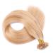 Keratin Bonding #18 Nature Ashblond 60cm 50 Strands 100% Remy Real Hair U-Tip Extensions by Novon Hair - Premium Quality Hair Extensions for International Shipping - Buy Online on GoSupps.com