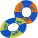 Nerf Dog Toss and Tug Ring Dog Toy Flying Disc Lightweight Durable and Water Resistant 9 Inch Diameter For Medium/Large Breeds Two Pack Green and Orange - Buy Online on GoSupps.com