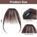 Clip-in Fringe Bangs - Real Hair Extensions for Women - Dark Brown Washable & Dyeable - Buy Online on GoSupps.com