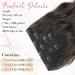 Reecho Clip In Hair Extensions - 4PC 60cm Thick Dark Brown Invisible Tips for Natural Beach Waves - Buy Online on GoSupps.com