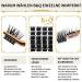 72 PCs B&Q DIY Individual Eyelashes - Reusable Wispy Fluffy Extensions for Beginners | D-10-16 Mix - Buy Online on GoSupps.com