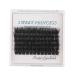Bodermincer 72 Cluster Bundles 3D Effect Glue Bonded Individual LashEyelash Extensions Natural Style (14MM)