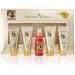 Shahnaz Husain 24 Carat Gold Skin Radiance Timeless Youth Kit with Exfoliating Scrub  Radiance Gel  Moisturizing Cream  and Mask (4 x 10 gm)