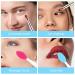 6 Pcs Retractable Lip Scrub Brushes | Double-Sided Mini Silicone Exfoliating Lip Makeup Brushes with Cap - Buy Online on GoSupps.com