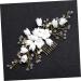 Housoutil Bride Headpieces for Wedding Bride Insert Comb Wedding Headpiece Diamond Headpiece Bridal Headpiece Wedding Diamond Comb Jewelry Comb Bride White Hairpin The Flowers Miss - Buy Online on GoSupps.com