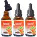tovaginsh 3Pack Organic Carrot Seed Oil for Hair & Skin 100% Pure Natural Unrefined Duacus Carota Carrot Carrier Oil for Face and Lip Care Scalp & Body Massage