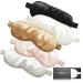 100% Pure 6A Mulberry Silk Eye Mask for Sleeping with Natural Cosy 22 Momme Real Silk Sleep Mask Adjustable Blindfold with Elastic Strap Headband 2 Pack (White&White)