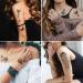 Large Black Flower & Butterfly Temporary Tattoos for Women - 10 Sheets - Buy Online on GoSupps.com