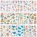 Qpout Kids Tattoos Temporary for Boys And Girls  18 Sheets Fake Tattoos for Kids  Unicorn Princess Mermaid Dinosaur Dolphin Astronaut Tattoo Sticker  Children Birthday Party Favors