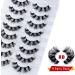 Leipple 8D Mink False Eyelashes - 8 Pairs Natural Waterproof Reusable Lashes | Faux Mink Eyelashes (QZ-35) - Buy Online on GoSupps.com