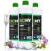 Biohy floor cleaner for all wiping robots with spring fragrance (3 x 1 liter) + dosierer |Foam arm & strip -free | Sustainable 1: 200 concentrate for all floors of fresh spring fragrance 1 L (3 pack)