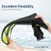 BPS Snorkel Fins - Adjustable Open Heel Swim Flippers for Diving & Snorkeling - Yellow S/M Size - Men Women - Buy Online on GoSupps.com