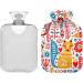Buy Naanle Hot Water Bottle - Tribal Floral Fox Design | 2L Heat Bottle for Back Pain Relief & Cold Therapy - International Shipping - Buy Online on GoSupps.com