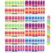 Agatige 14 Sheet Full Wraps Nail Polish Stickers Nail Gel Polish Strips Self-Adhesive Gradient Color Full Nail 3D Gradient Color Sticker Sheets for Nail Wrap Stickers Decals
