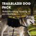 Mountain Hound Trailblazer Large Dog Backpack - Heavy-Duty Dog Travel Bag for Camping & Hiking - Harness with Mesh Lining & Side Pockets - Stealth Black - Buy Online on GoSupps.com