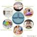 WeeSprout Suction Plates 3 Pack for Babies & Toddlers | 100% Silicone | Stay Put with Suction | Divided Design | Microwave/Dishwasher Safe | Matte Dark Grey/Blue/Green | with Lids - Buy Online on GoSupps.com