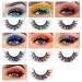Ruairie Colored False Eyelashes - Fluffy Wispy Russian Strip Lashes - 7 Colors D Curl Volume Curly Faux Mink Lashes - Buy Online on GoSupps.com