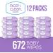 Nice 'n Clean Unscented Baby Wipes (672 Total Wipes) - Hypoallergenic, Sensitive Skin, Plant-Based, Plastic-Free, 100% Purified Water - Buy Online on GoSupps.com