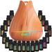 Aromatherapy Essential Oil Diffuser Gift Set - 400ml Ultrasonic Diffuser with 20 Essential Plant Oils - 4 Timer & 7 Ambient Light Settings - Therapeutic Grade Essential Oils Light Wood Diffuser + 20 Essential Oils