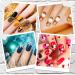 150Pcs Nail Practice Painting Stand Kit with Press On Nail Tip Holder - Includes 100 Fake Nails, 48 Adhesive Putty for DIY Nail Art - Buy Online on GoSupps.com