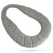 Soft Cushion for Bed Pan, Warm Pad Cover Bedpan, Commode Chair, Washable Thick Flexibility Comfortable Mat for Elderly (Grey)