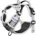Heele Camouflage Dog Harness for Large Dogs | Reflective & Breathable Padded Harness | Anti-Train Breast Harness - Gray - Buy Online on GoSupps.com