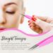 Lash Extension Tweezer Eyelash Tweezers for Extensions Precision Lashing Tweezers 3PC Set L-Shaped Boot Volume Dolphin Isolation (3Pc Pink Lash Tweezers Set) - Buy Online on GoSupps.com