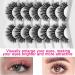 Fluffy False Eyelashes Cat Eye Lashes 7 Pairs D Curl Russian Strip Lashes Natural Look Wispy Lashes Dramatic Faux Mink Lashes Reusable Fake Eyelashes - Buy Online on GoSupps.com