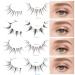 Manga Lashes - 8 Pairs of Super Wispy Thin Individual Fake Eyelashes for Natural Anime Korean Style Look - Buy Online on GoSupps.com