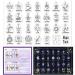 GLOBLELAND Mystic Tarot Pattern Silicone Clear Stamp Magic Transparent Silicone Stamp Fantasy Tarot Diary Rubber Stamp for Scrapbook Journal Card Making 4.3 x 6.3 Inch 1-mystic Tarot Pattern