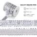 11 Yard 1 Inch Silver Elastic Sequins Trim - 3 Row Glitter Sequin Bling Fabric Ribbon for Crafts & Dress Embellishments - Buy Online on GoSupps.com