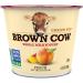 Brown Cow Cream Top Peach On The Bottom Whole Milk Yogurt, 5.3 oz. Cup - Creamy, Delicious Yogurt