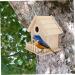 Exceart Wooden Birdhouses for Painting - DIY Bird Nest Kits - Handcrafted 14x13cm Bird Hut for Kids & Crafts - Buy Online on GoSupps.com