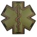 Olive Drab Multicam OD EMS EMT Medic Paramedic Morale PVC Hook Patch