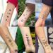 Realistic Space Planets Chain Temporary Tattoos - Shegazzi 15 Sheets for Men, Women, and Kids | Solar System Moon Sun Star Fake Tattoo Sticker - Buy Online on GoSupps.com