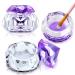 2 Pieces Dappen Dish with Lid  Liquid Powder Dappen Dish for Acrylic Nails Crystal Bowl Glass Dapping Dish Glassware Nail Stand Cup for Nail Manicure Care Tools DIY
