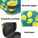 Menstrual Bag with Zipper for Women & Girls - Lemon Fruits & Leaves Design | International Shipping - Buy Online on GoSupps.com
